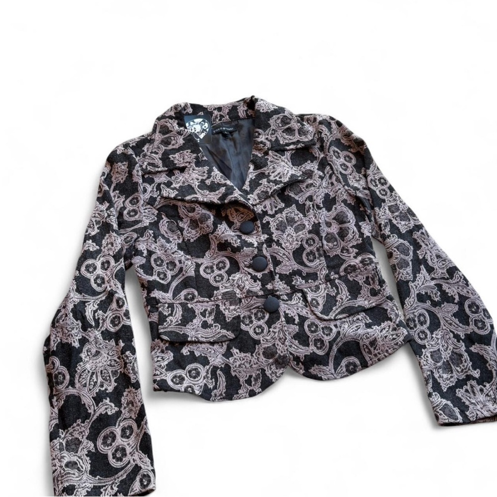 Coco & Tashi Baroque Brocade Peplum Blazer Jacket – Size L